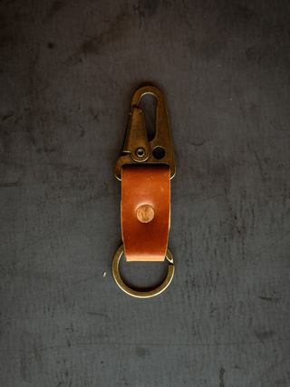 Key Clip - Natural Shell Cordovan