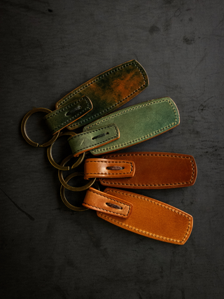 Rover Key Ring - Bourbon Horween Shell Cordovan