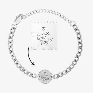 Handwriting/Drawing Chain Bracelet