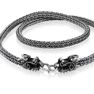 Silver Dragons Necklace