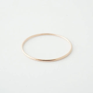 Skinny Stacking Ring, 14k Gold
