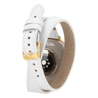 Syracuse Double Tour Leather Bands for Apple Watch 9, Ultra 2 and SE