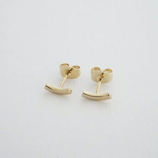 Tiny Arc Stud Earrings - Final Sale