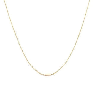 Tiny Dash Pipe Bar Necklace - Final Sale