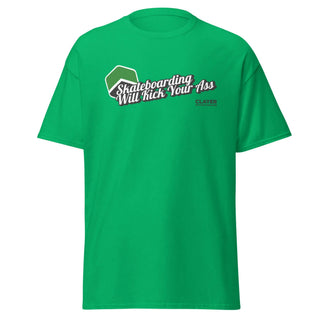 Skateboarding will kick your ass - Unisex classic tee