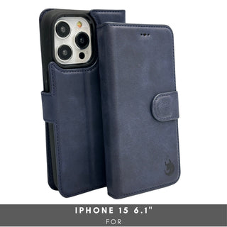 Vegas Premium Leather iPhone 15 Wallet Case with MagSafe | Detachable RFID Blocking Luxury Wallet