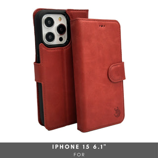Vegas Premium Leather iPhone 15 Wallet Case with MagSafe | Detachable RFID Blocking Luxury Wallet