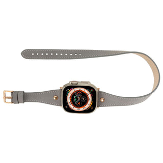 Vernon Double Tour Leather Bands for Apple Watch 9, Ultra 2 and SE