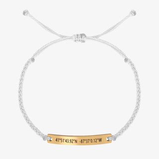 White Custom Braided Bracelet
