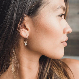 Wishing Crystal Hoop Earrings