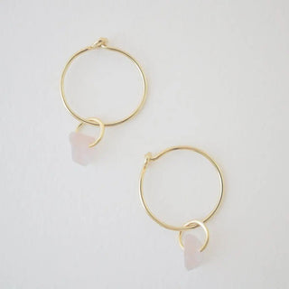 Wishing Crystal Hoop Earrings