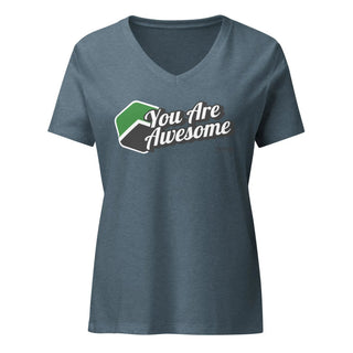 You are Awesome - Women’s relaxed v-neck t-shirt